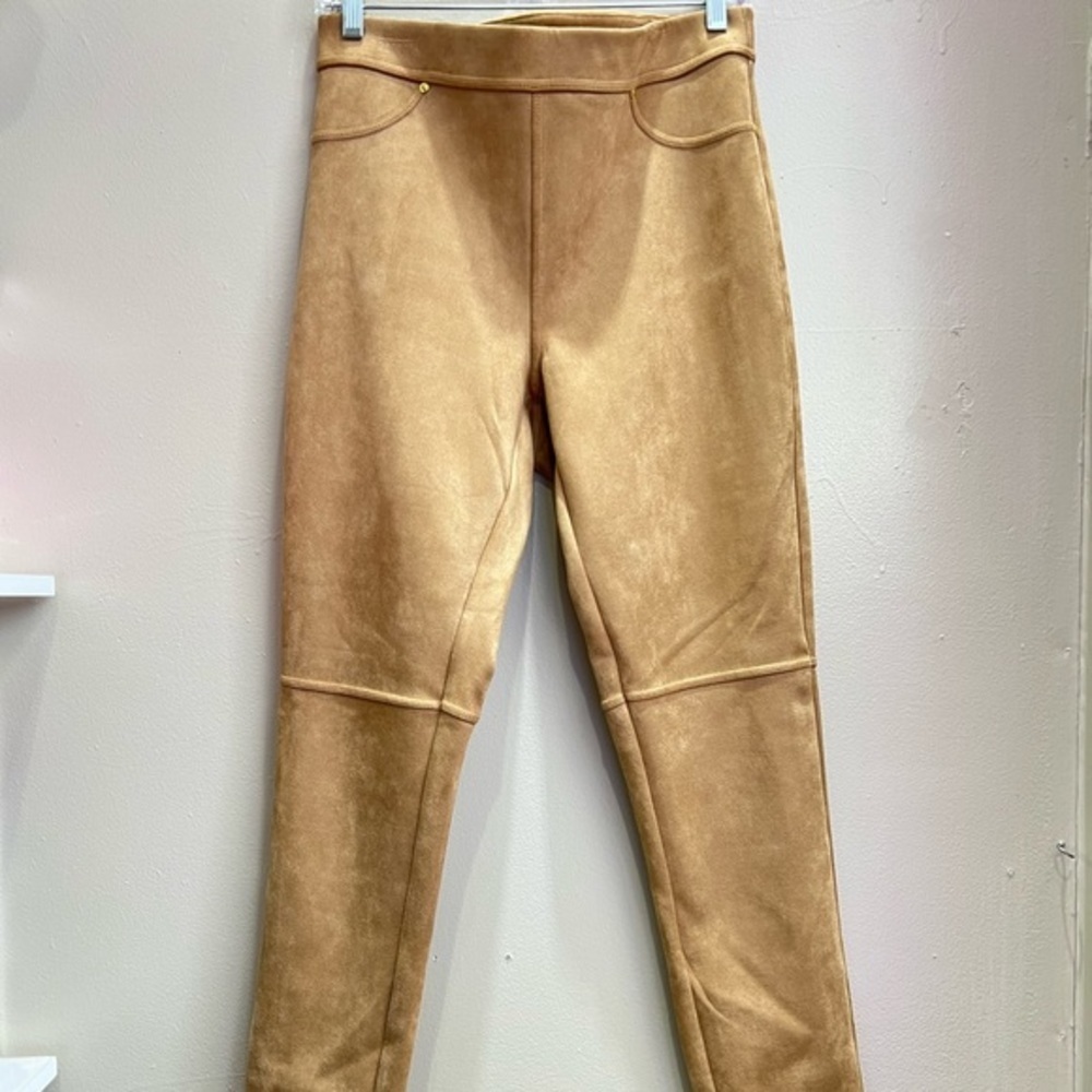 Marc Jacobs Faux Suede Stretch Pants Tan Brown Size M